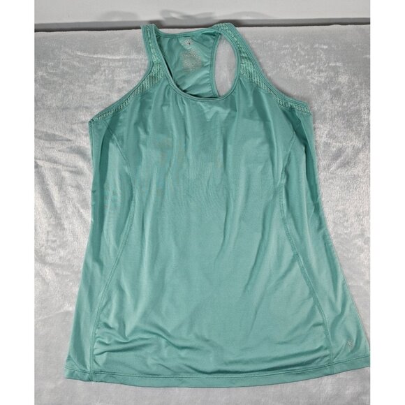 Danskin Now Sport Fitted Racerback Tank Top-Teal-SZ XL 16/18 - Picture 1 of 9